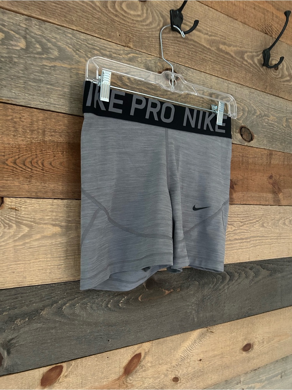 Nike Gray Pro Compression Training Shorts - Picture 2 of 4